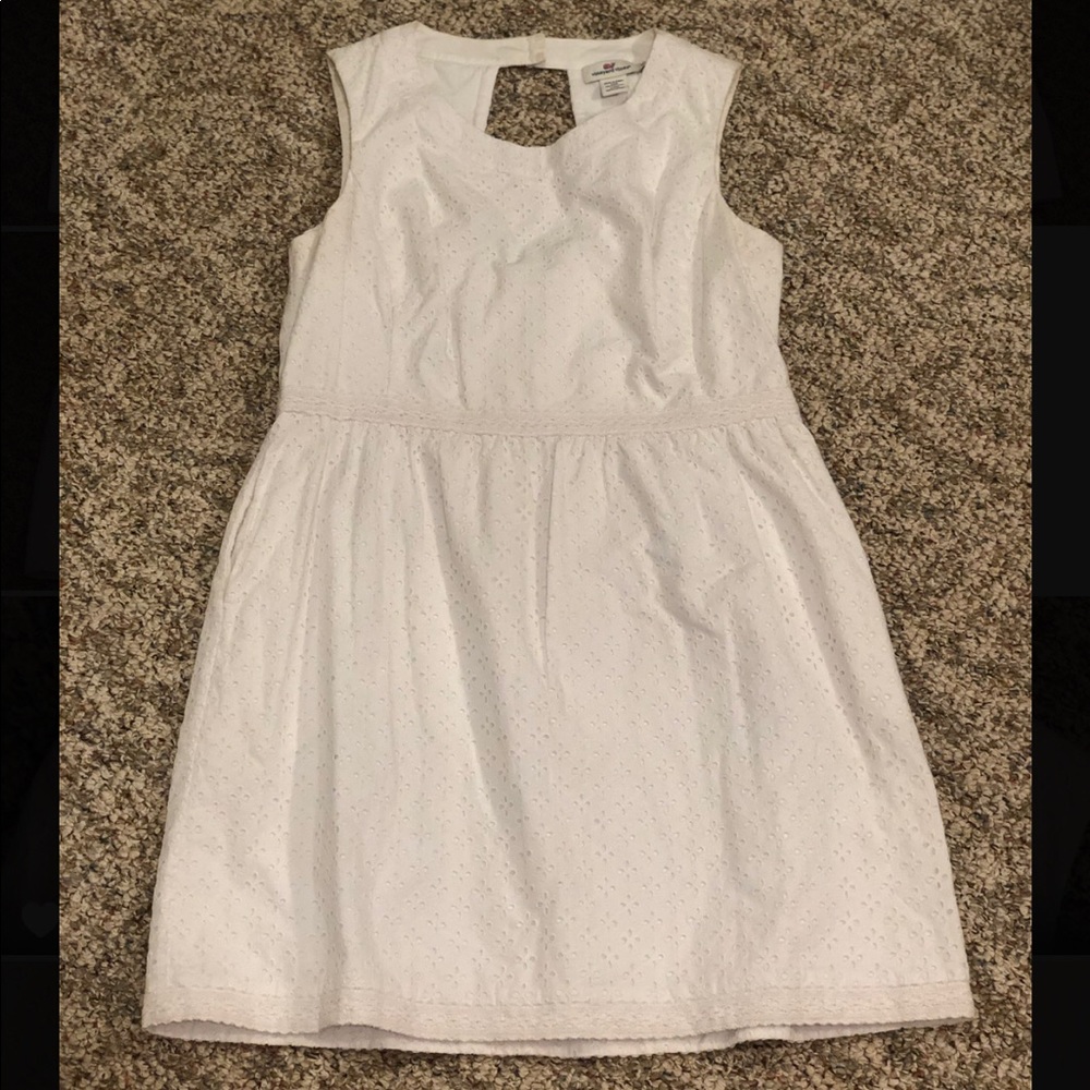 White Vineyard Vines Eyelet Dress